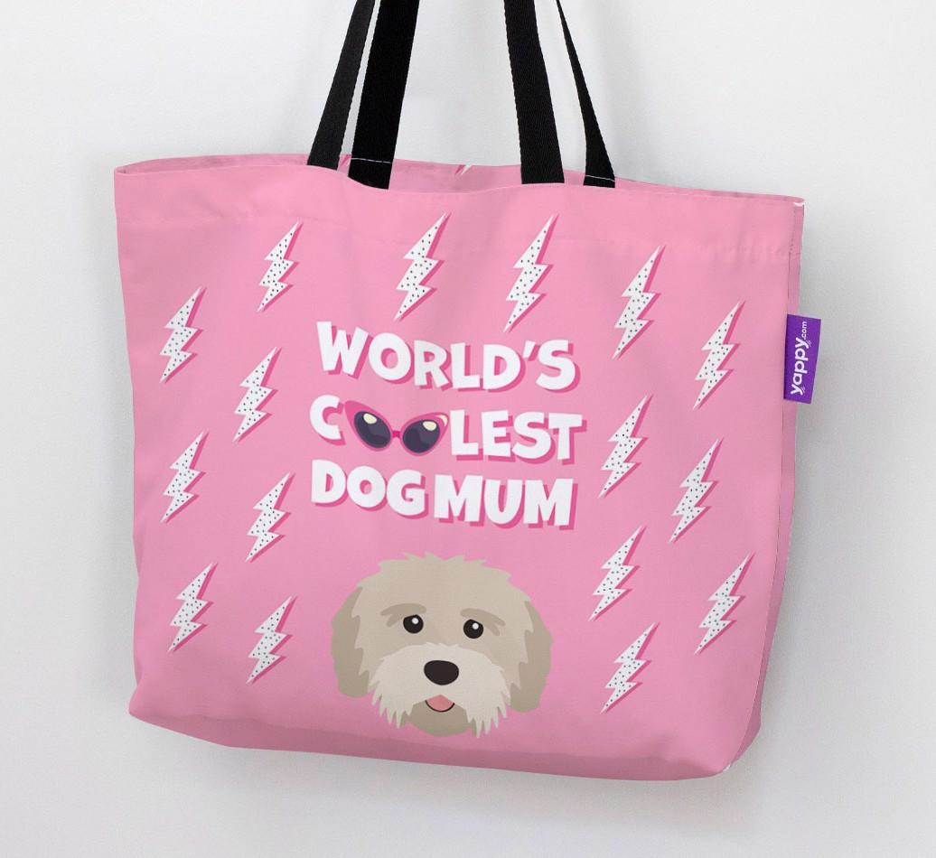 World's Coolest Dog Mum: Personalised {breedFullName} Canvas Bag