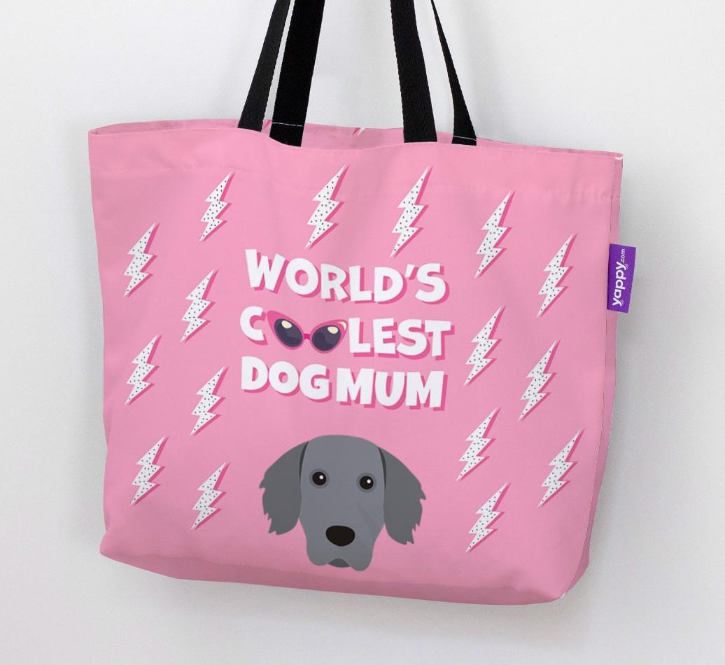 World's Coolest Dog Mum: Personalised {breedFullName} Canvas Bag