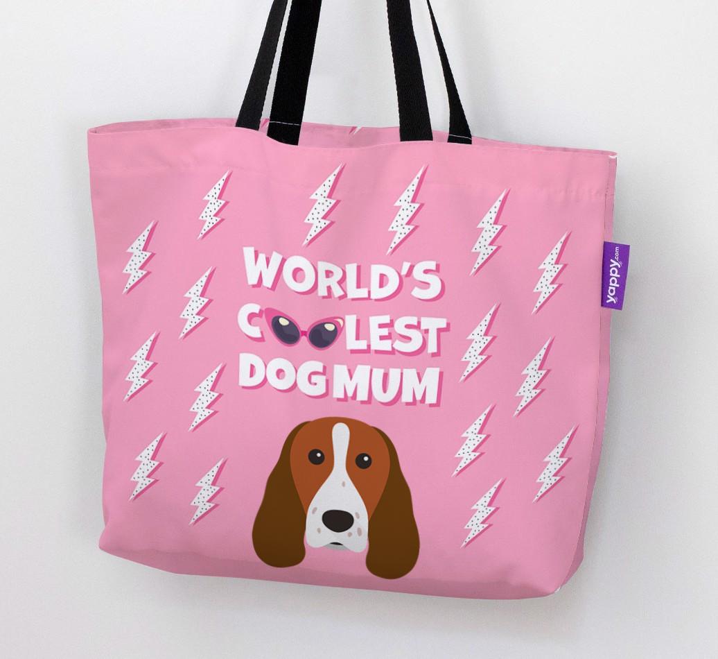 World's Coolest Dog Mum: Personalised {breedFullName} Canvas Bag