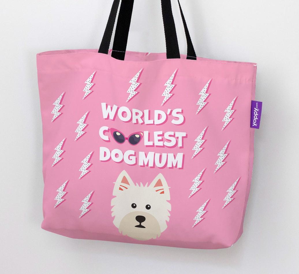 World's Coolest Dog Mum: Personalised {breedFullName} Canvas Bag