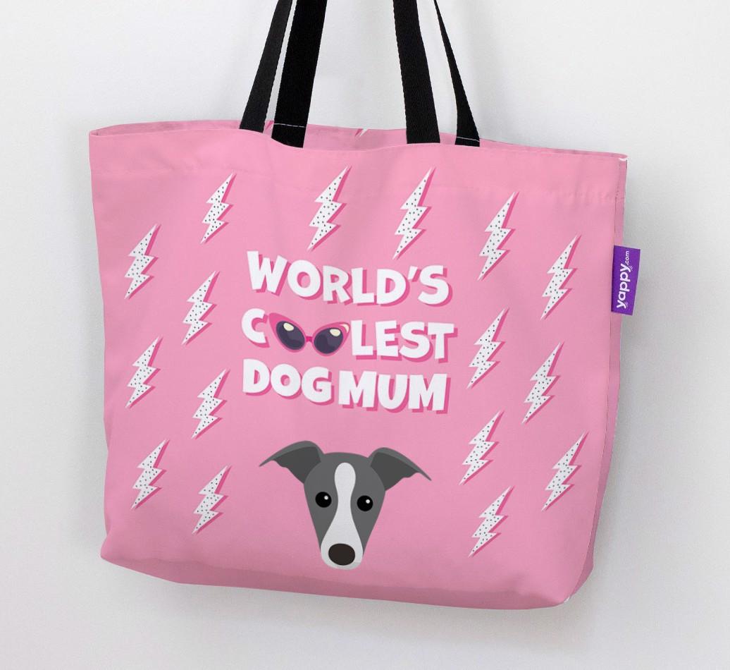 World's Coolest Dog Mum: Personalised {breedFullName} Canvas Bag