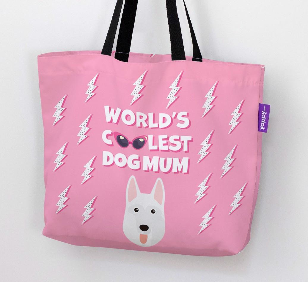 World's Coolest Dog Mum: Personalised {breedFullName} Canvas Bag