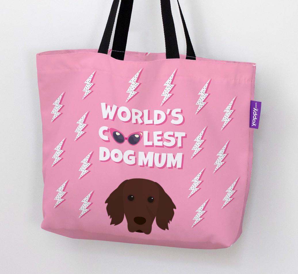 World's Coolest Dog Mum: Personalised {breedFullName} Canvas Bag