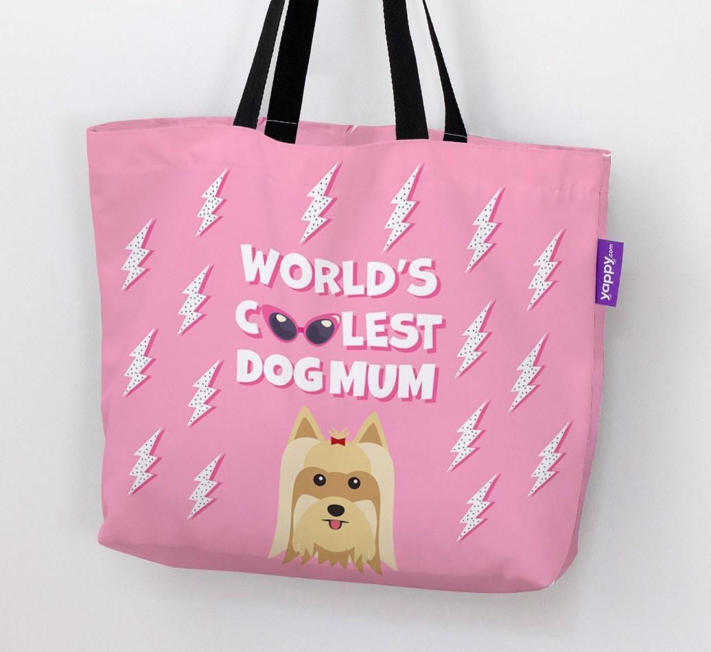 World's Coolest Dog Mum: Personalised {breedFullName} Canvas Bag