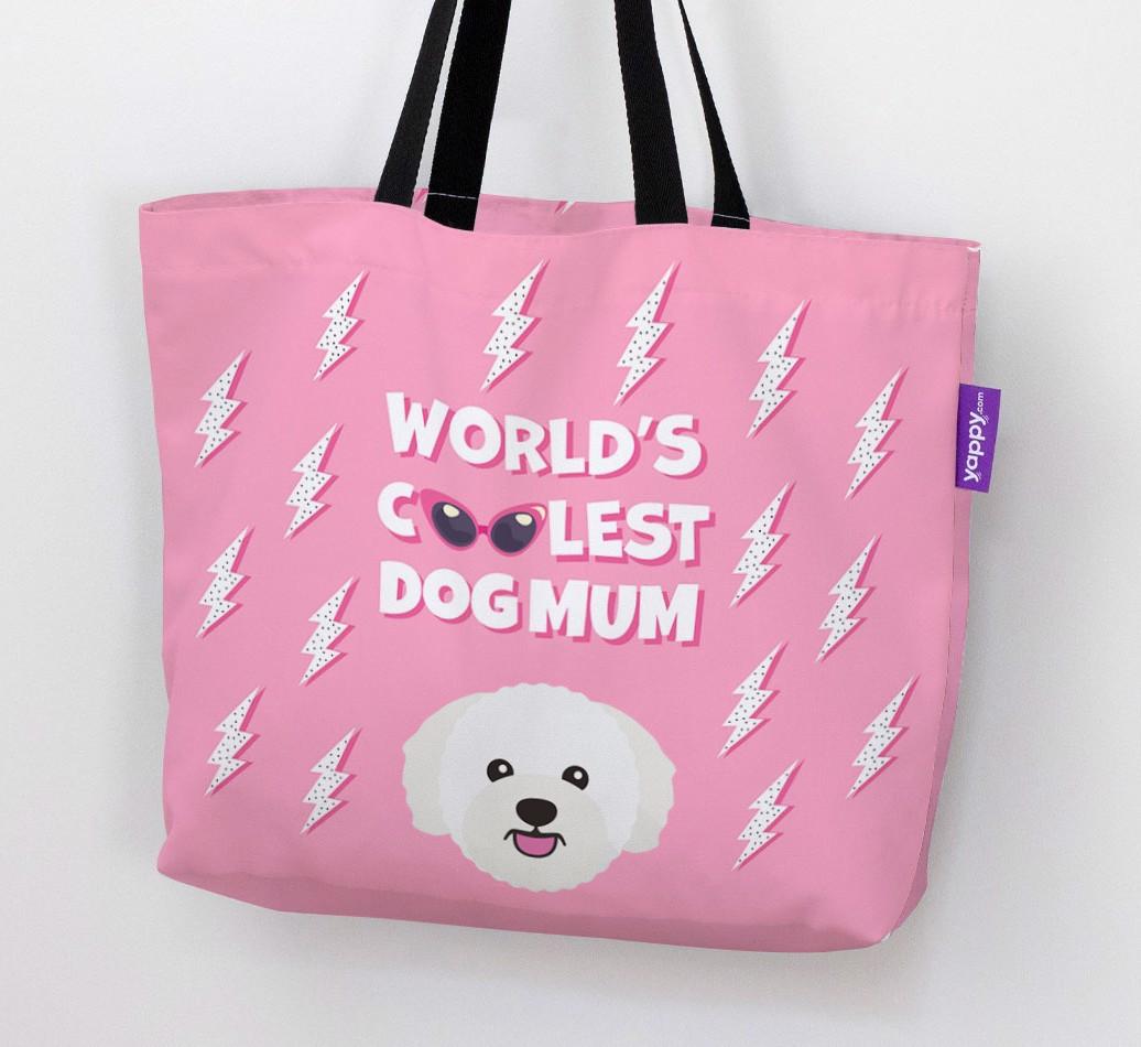 World's Coolest Dog Mum: Personalised {breedFullName} Canvas Bag