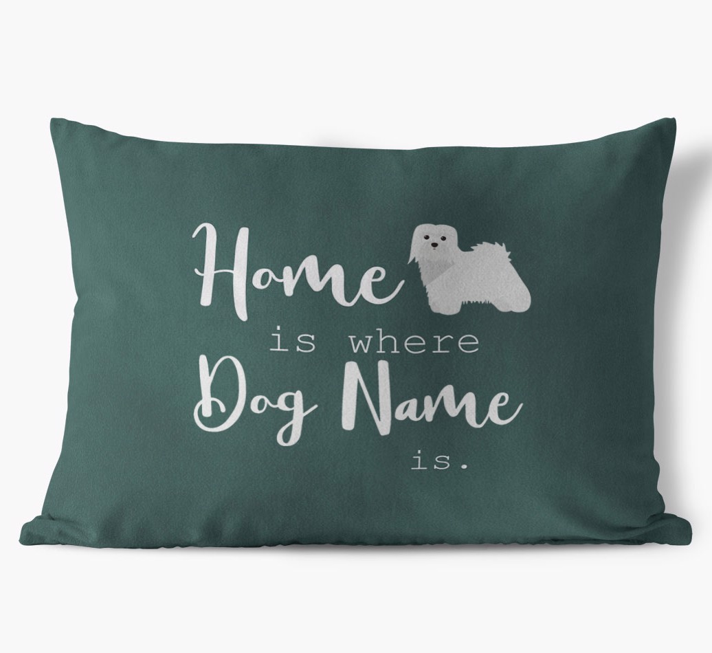 Home Is Where ... Is : Personalized {breedFullName} Soft Touch Pillow