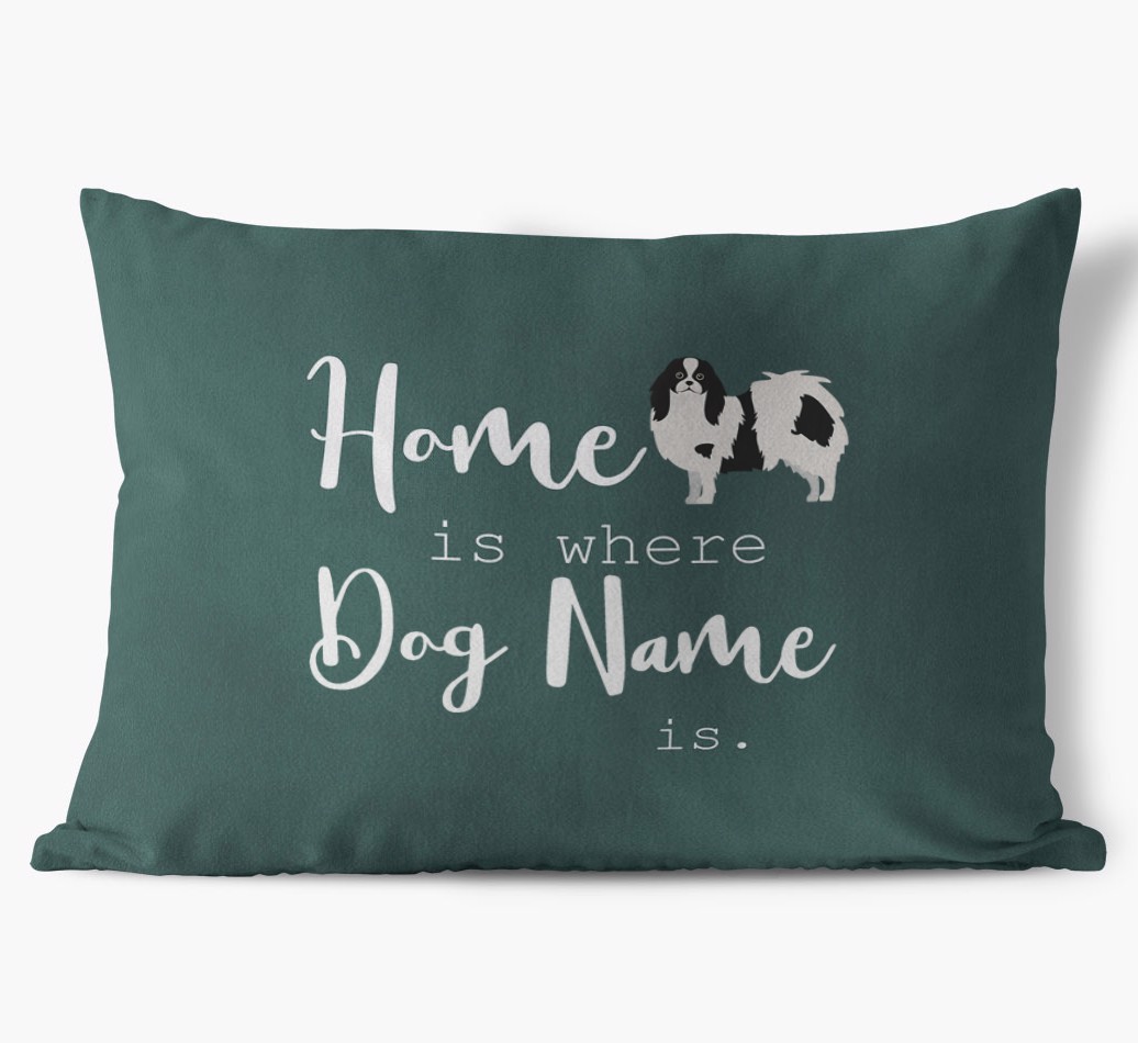Home Is Where ... Is : Personalized {breedFullName} Soft Touch Pillow