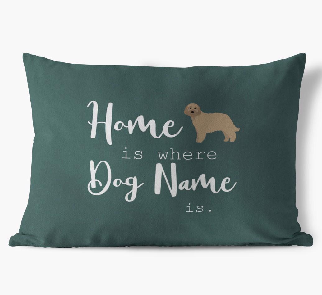 Home Is Where ... Is: Personalised {breedFullName} Soft Touch Cushion