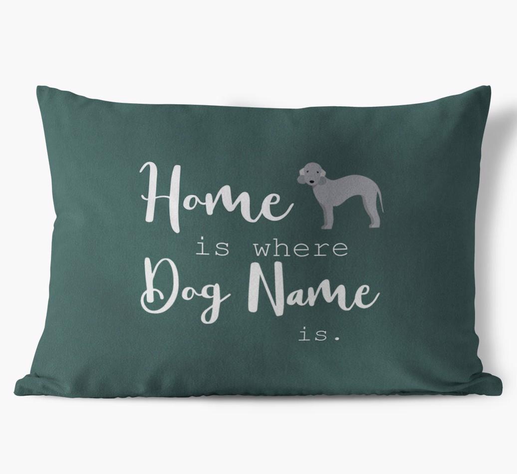 Home Is Where ... Is: Personalised {breedFullName} Soft Touch Cushion