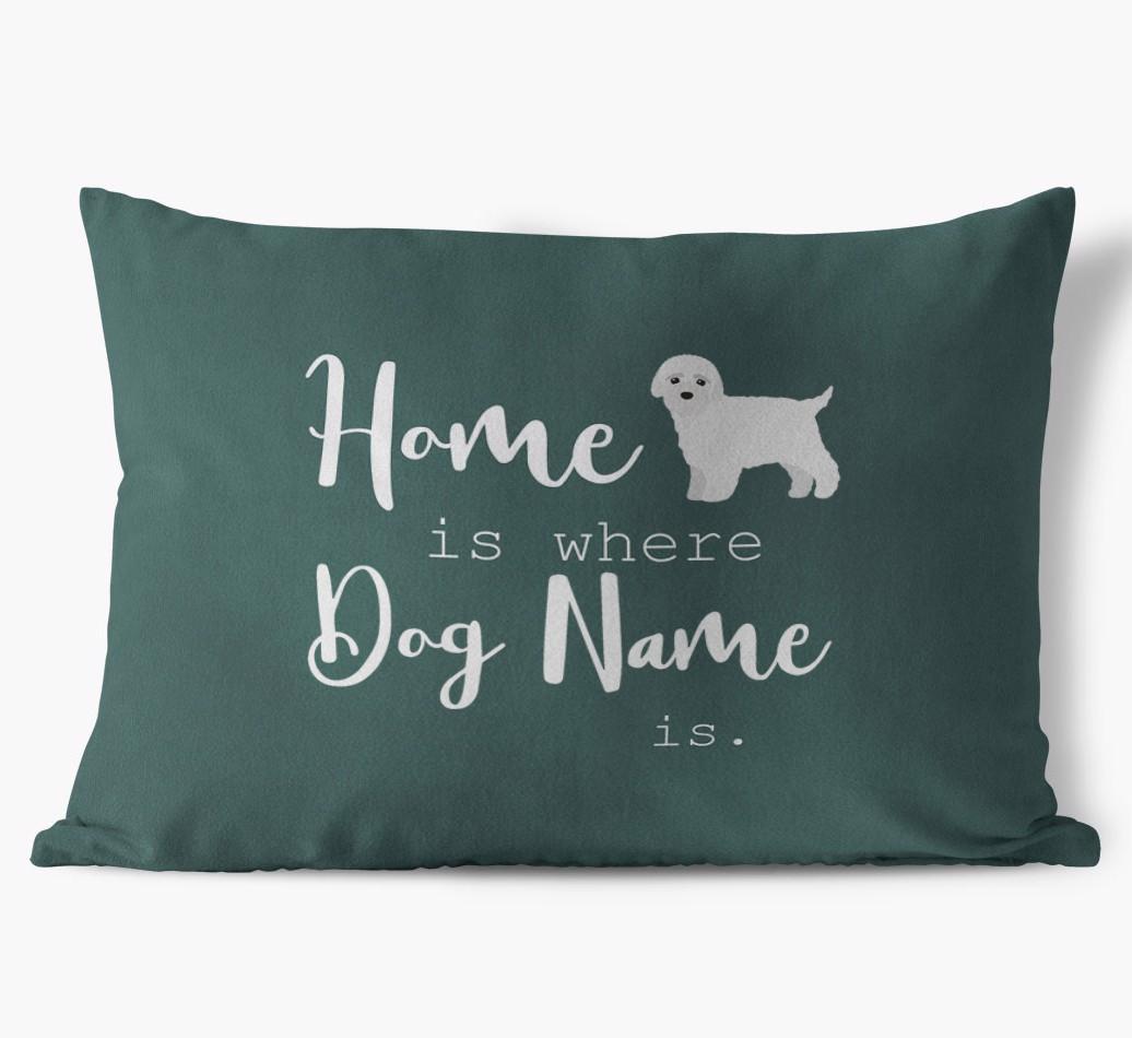 Home Is Where ... Is : Personalized {breedFullName} Soft Touch Pillow