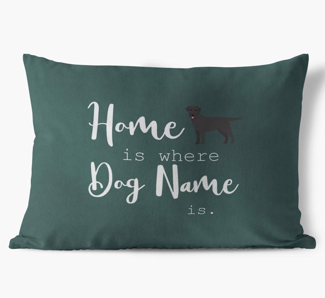 Home Is Where ... Is : Personalized {breedFullName} Soft Touch Pillow