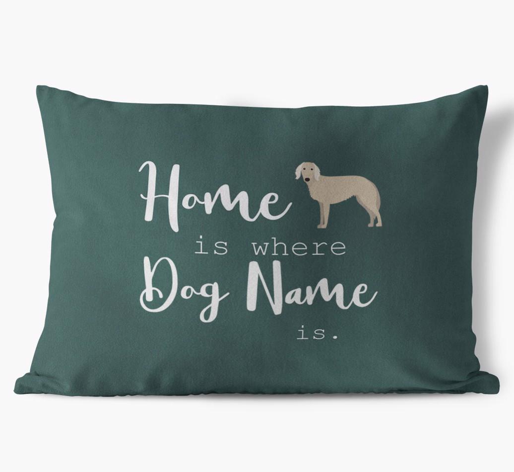 Home Is Where ... Is : Personalized {breedFullName} Soft Touch Pillow
