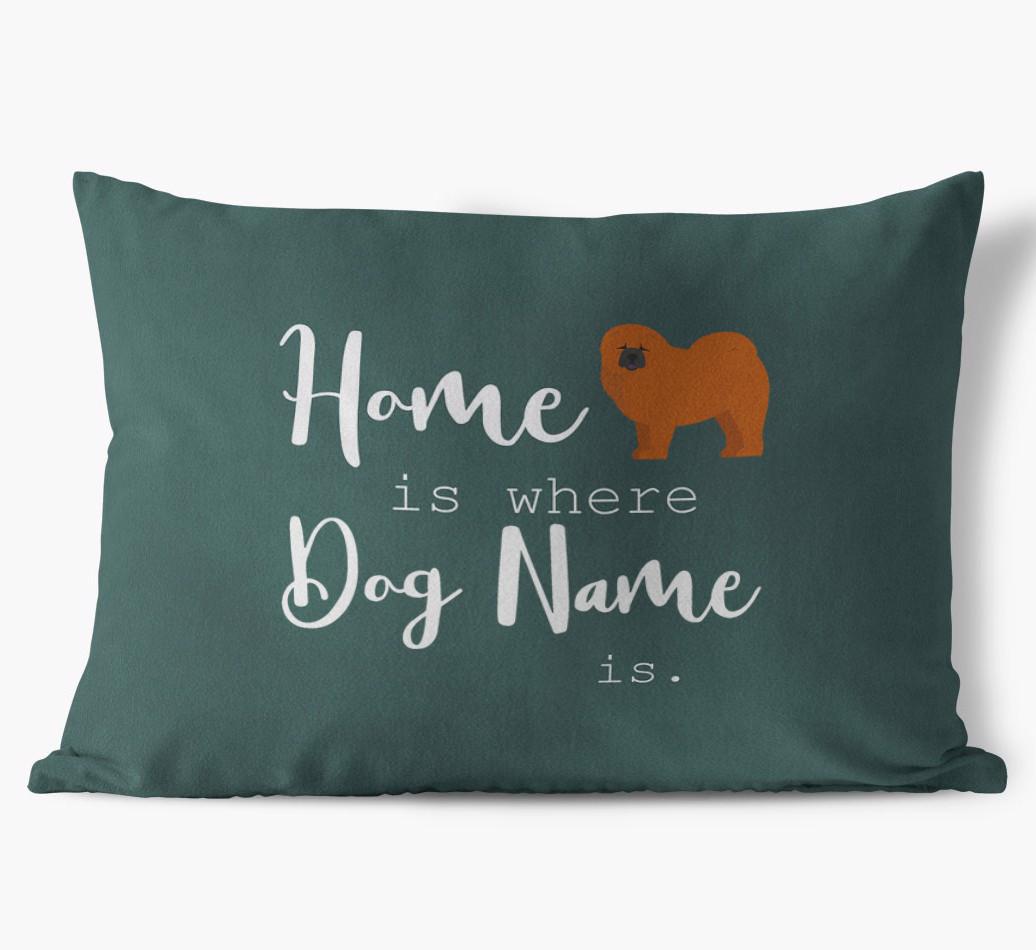 Home Is Where ... Is : Personalized {breedFullName} Soft Touch Pillow