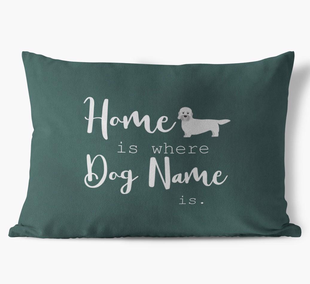 Home Is Where ... Is : Personalized {breedFullName} Soft Touch Pillow