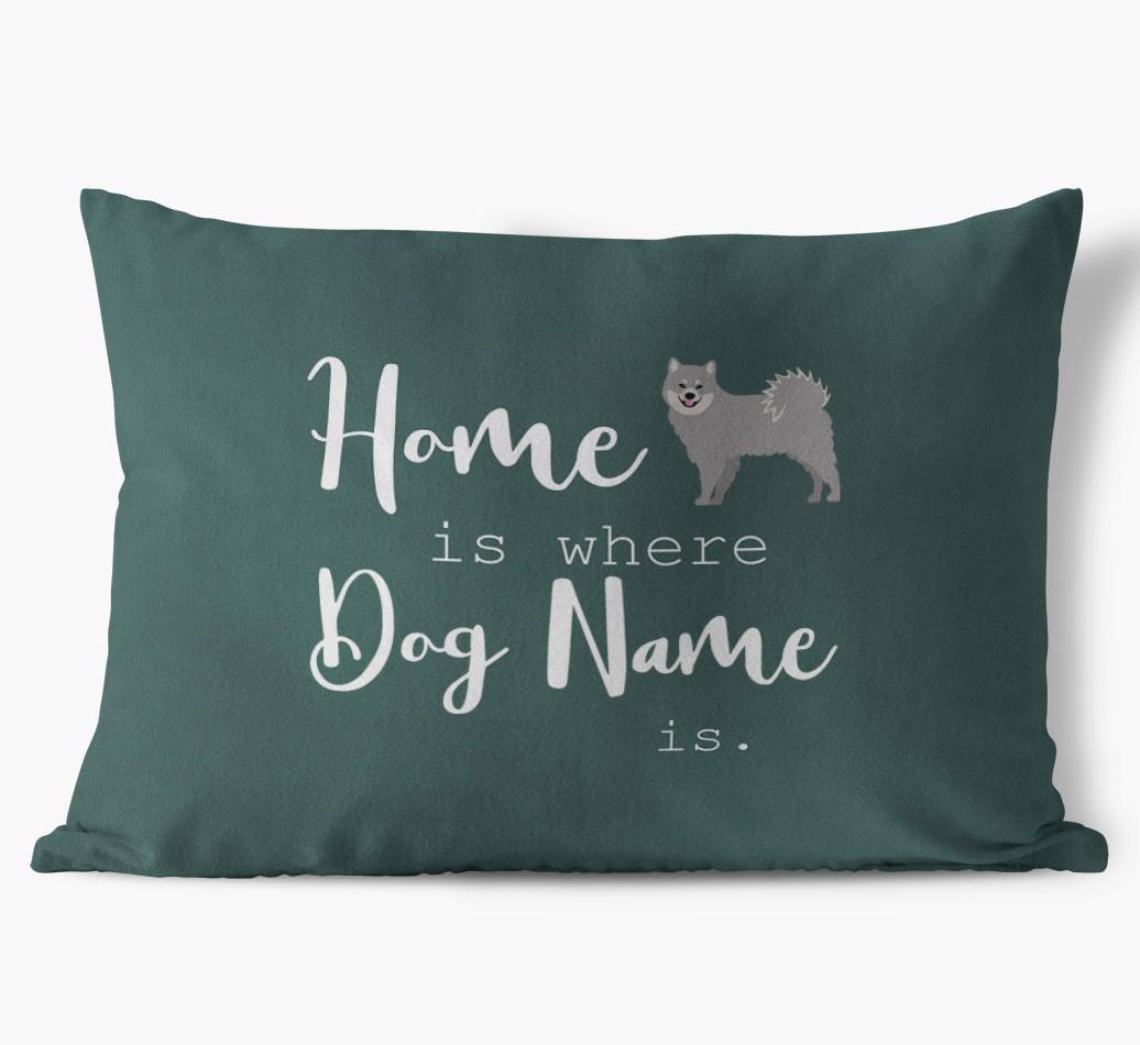 Home Is Where ... Is : Personalized {breedFullName} Soft Touch Pillow