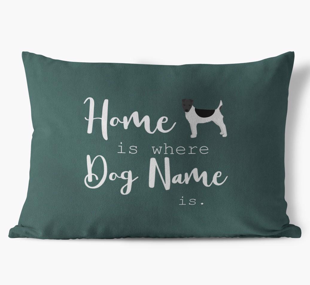 Home Is Where ... Is : Personalized {breedFullName} Soft Touch Pillow