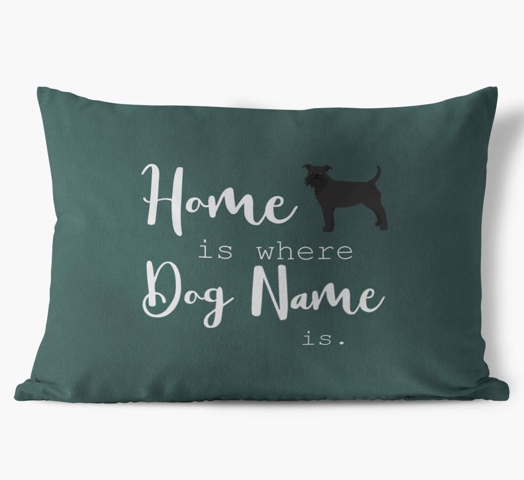 Home Is Where ... Is : Personalized {breedFullName} Soft Touch Pillow