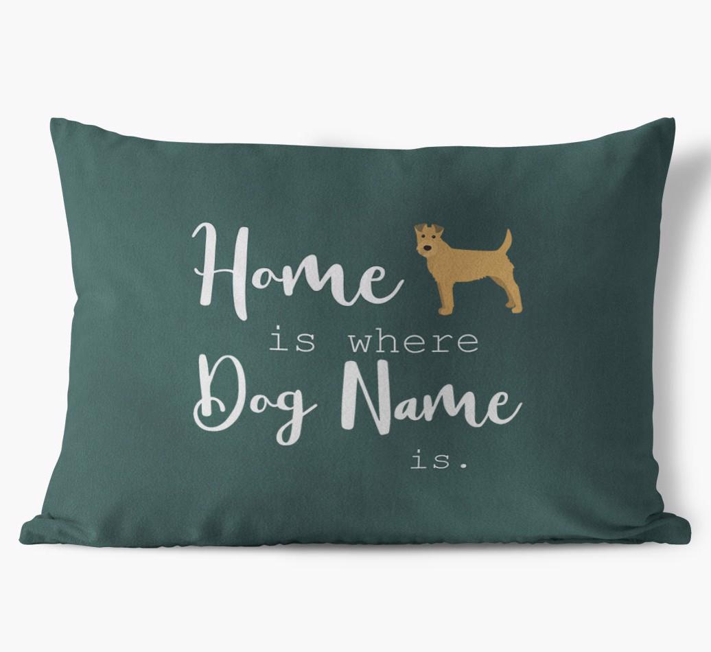 Home Is Where ... Is : Personalized {breedFullName} Soft Touch Pillow