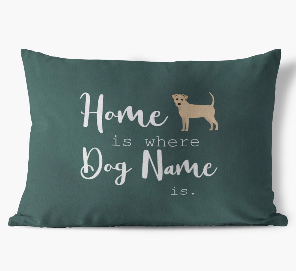 Home Is Where ... Is : Personalized {breedFullName} Soft Touch Pillow