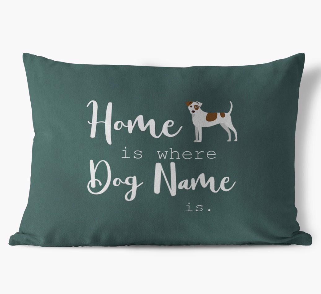 Home Is Where ... Is : Personalized {breedFullName} Soft Touch Pillow