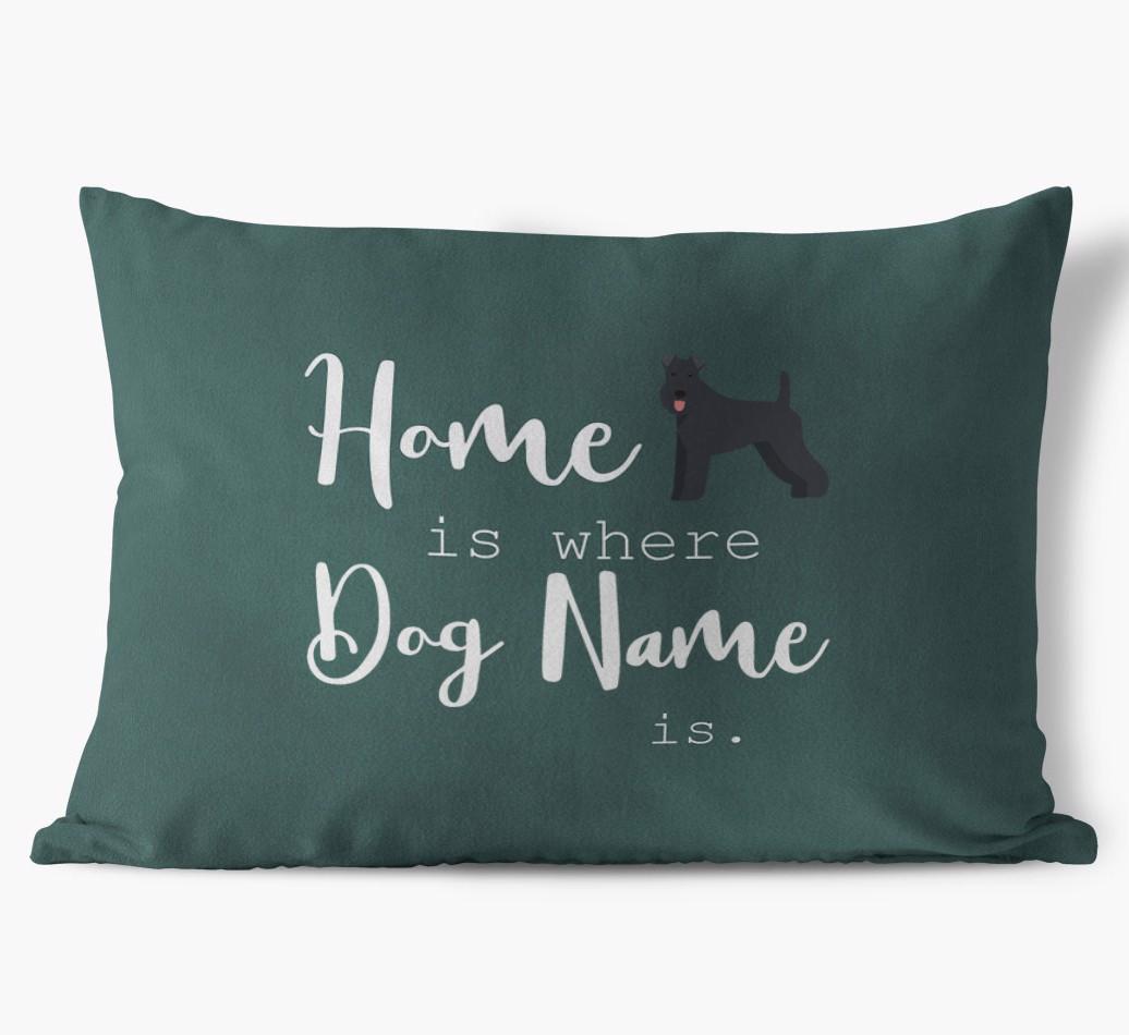 Home Is Where ... Is: Personalised {breedFullName} Soft Touch Cushion