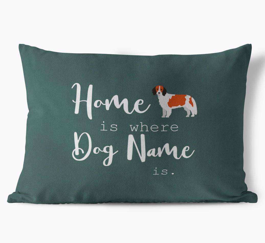 Home Is Where ... Is : Personalized {breedFullName} Soft Touch Pillow