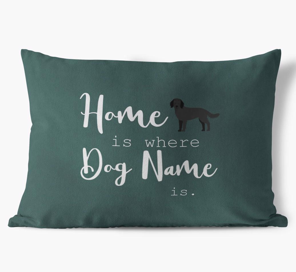 Home Is Where ... Is : Personalized {breedFullName} Soft Touch Pillow