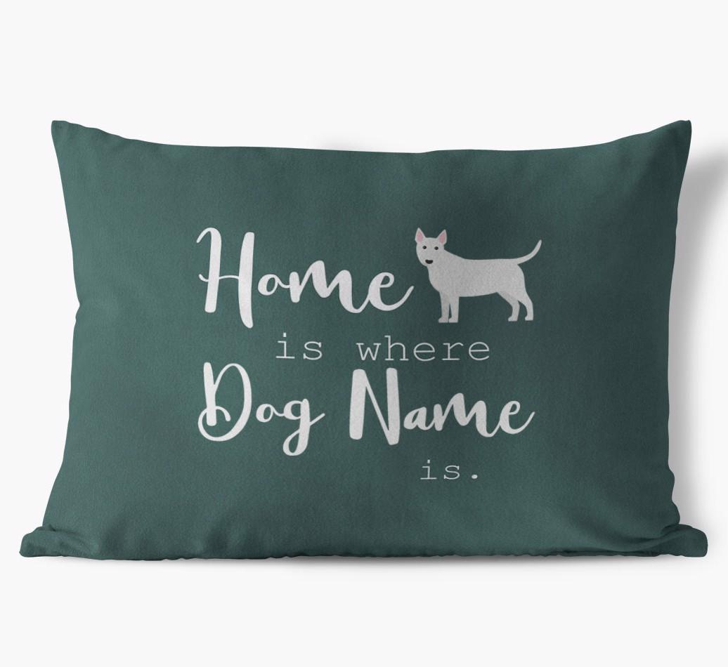 Home Is Where ... Is : Personalized {breedFullName} Soft Touch Pillow