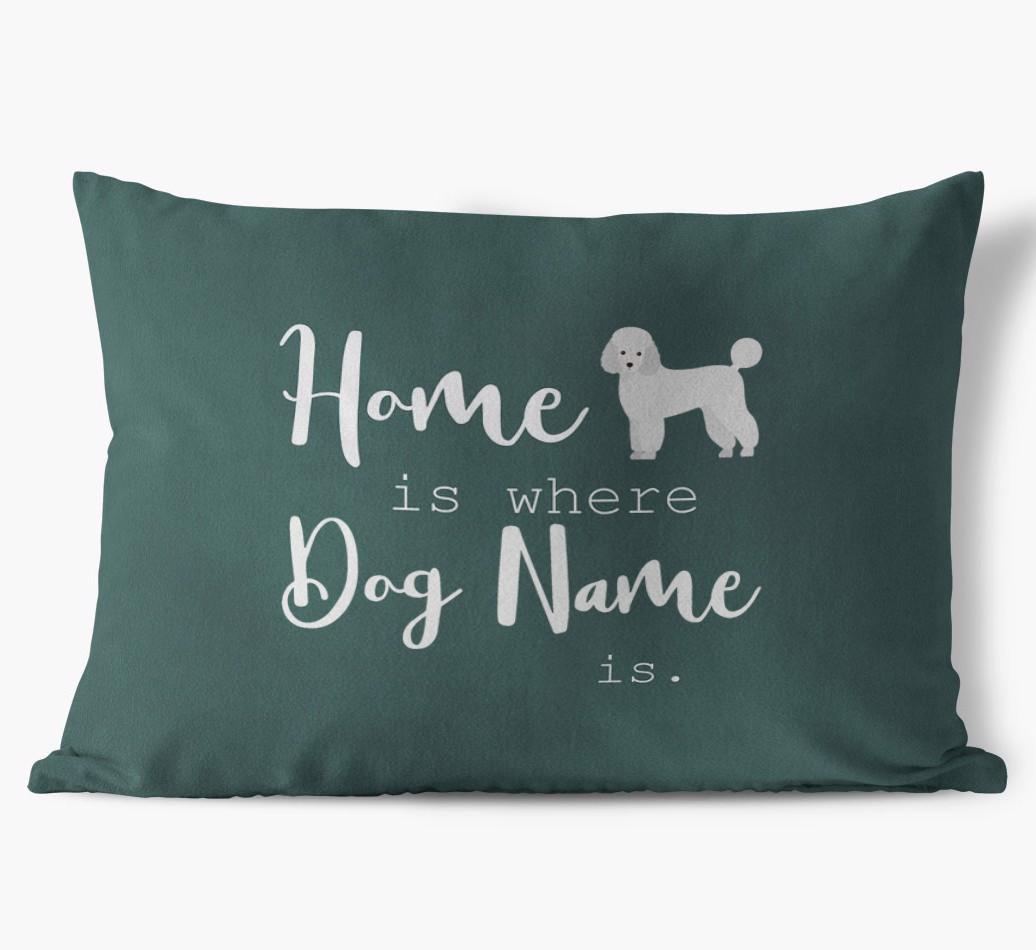 Home Is Where ... Is: Personalised {breedFullName} Soft Touch Cushion