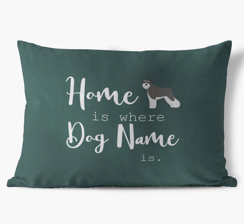 Home Is Where ... Is: Personalised {breedFullName} Soft Touch Cushion