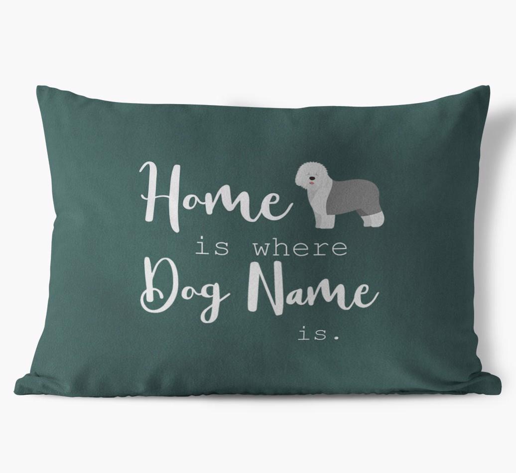 Home Is Where ... Is : Personalized {breedFullName} Soft Touch Pillow