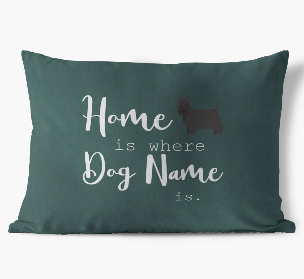 Home Is Where ... Is: Personalised {breedFullName} Soft Touch Cushion