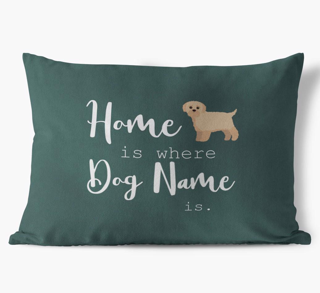 Home Is Where ... Is : Personalized {breedFullName} Soft Touch Pillow