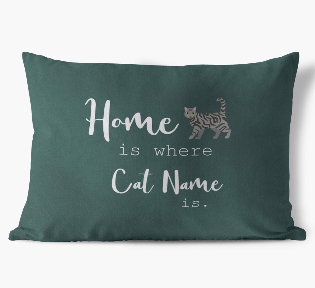 Home Is Where... : Personalised {breedCommonName} Soft Touch Cushion
