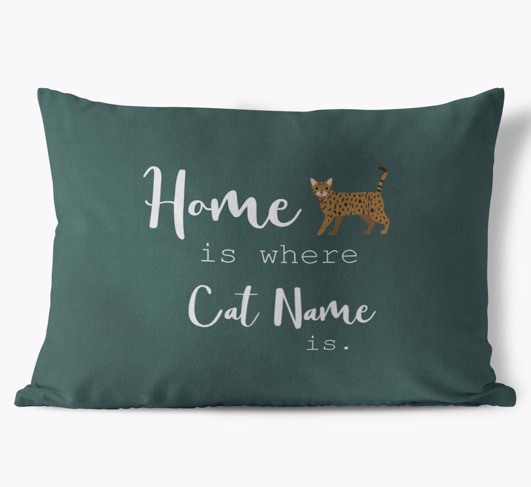 Home Is Where... : Personalised {breedCommonName} Soft Touch Cushion