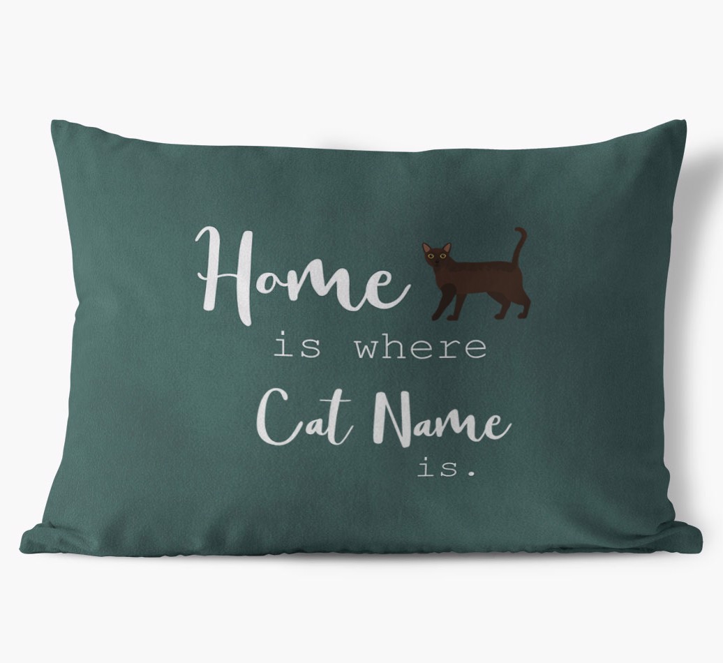 Home Is Where... : Personalised {breedCommonName} Soft Touch Cushion