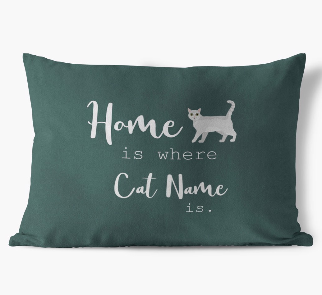 Home Is Where... : Personalised {breedCommonName} Soft Touch Cushion