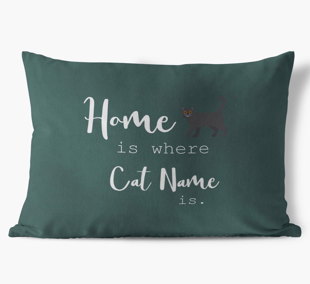 Home Is Where... : Personalised {breedCommonName} Soft Touch Cushion