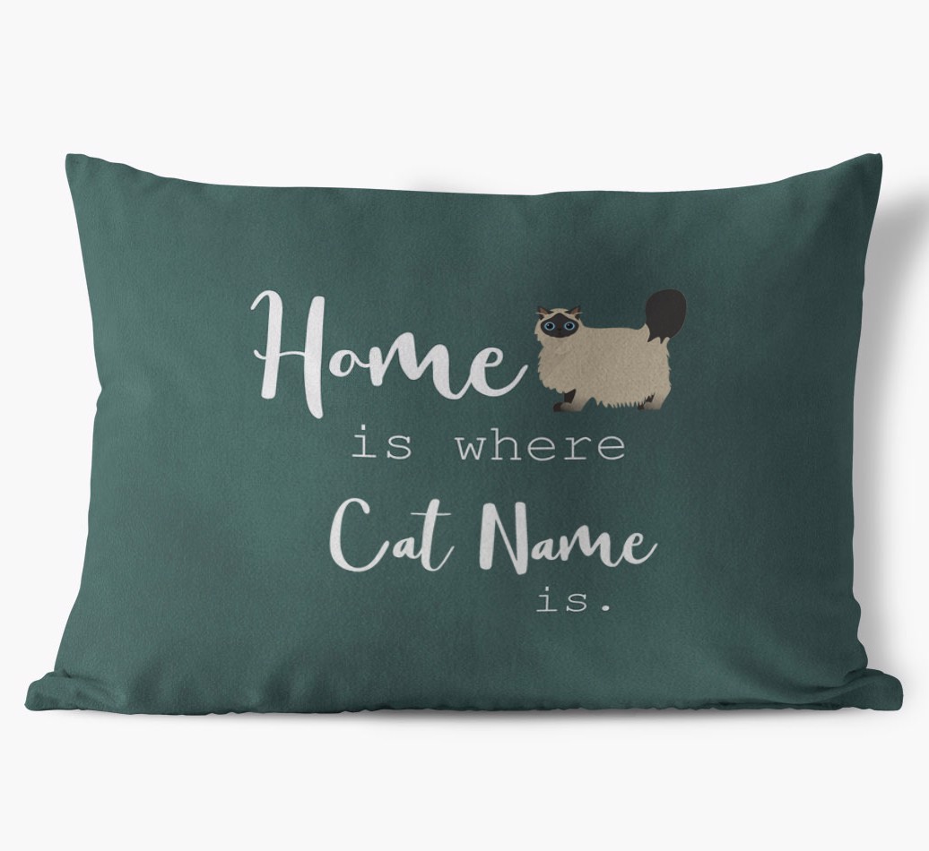 Home Is Where... : Personalised {breedCommonName} Soft Touch Cushion