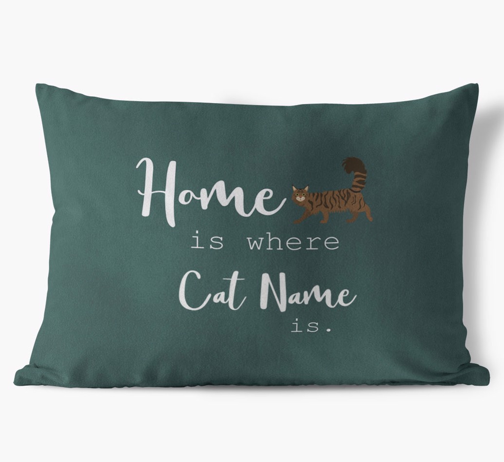 Home Is Where... : Personalised {breedCommonName} Soft Touch Cushion