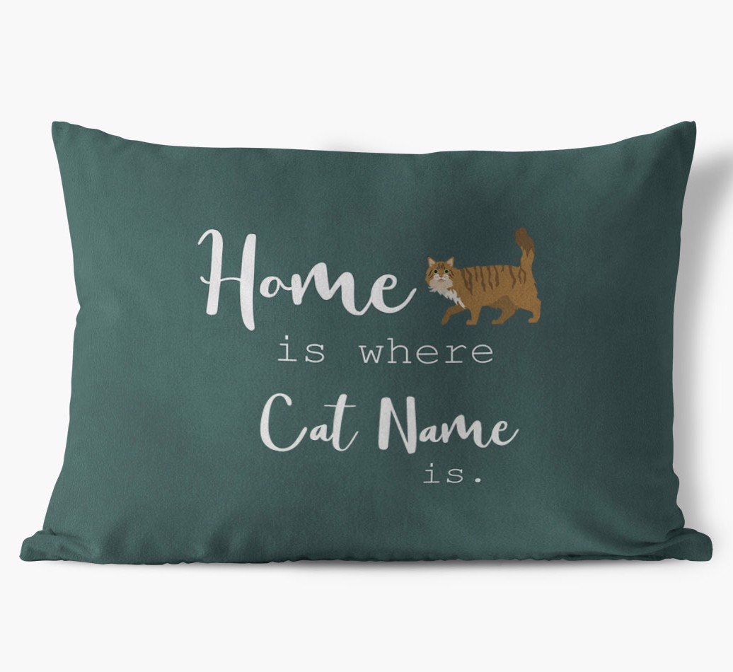 Home Is Where... : Personalised {breedCommonName} Soft Touch Cushion