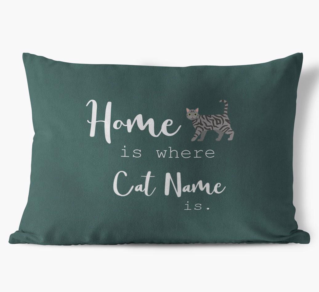 Home Is Where... : Personalized {breedCommonName} Soft Touch Pillow