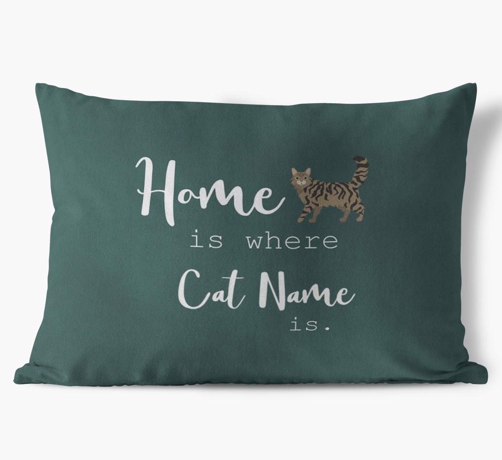 Home Is Where... : Personalized {breedCommonName} Soft Touch Pillow