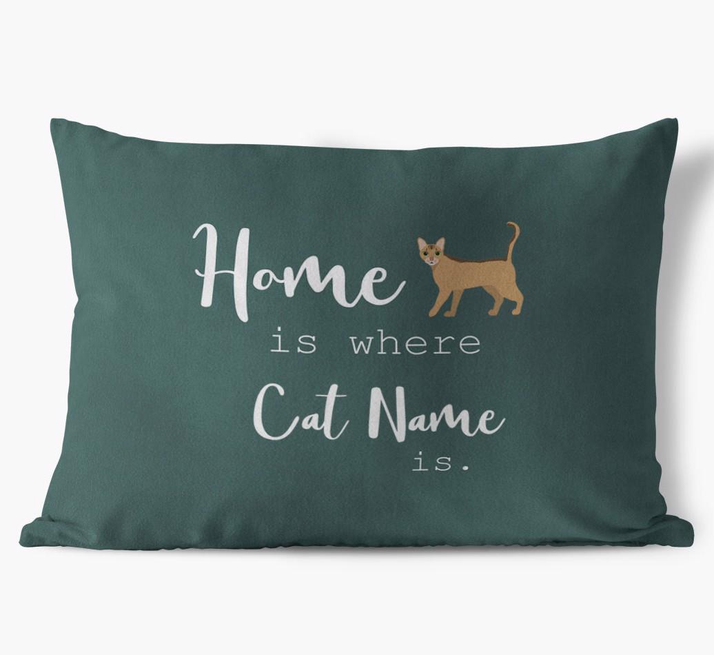 Home Is Where... : Personalized {breedCommonName} Soft Touch Pillow