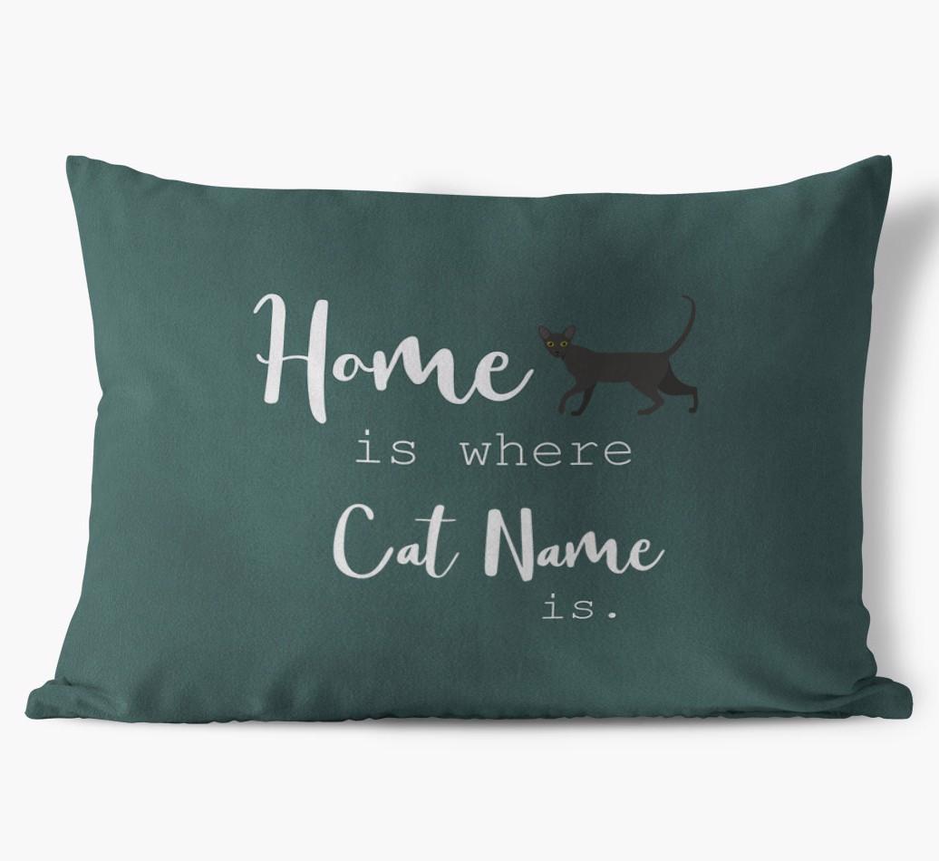 Home Is Where... : Personalized {breedCommonName} Soft Touch Pillow