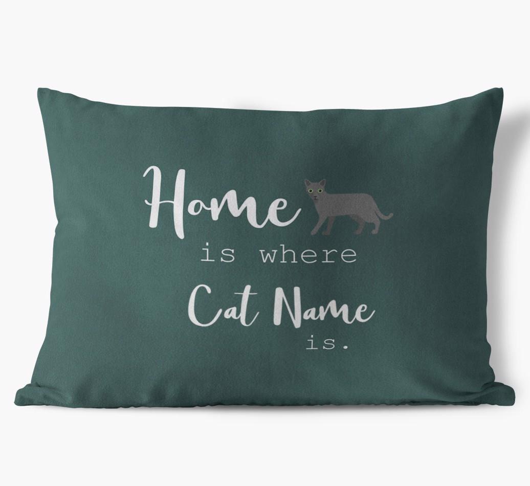 Home Is Where... : Personalized {breedCommonName} Soft Touch Pillow