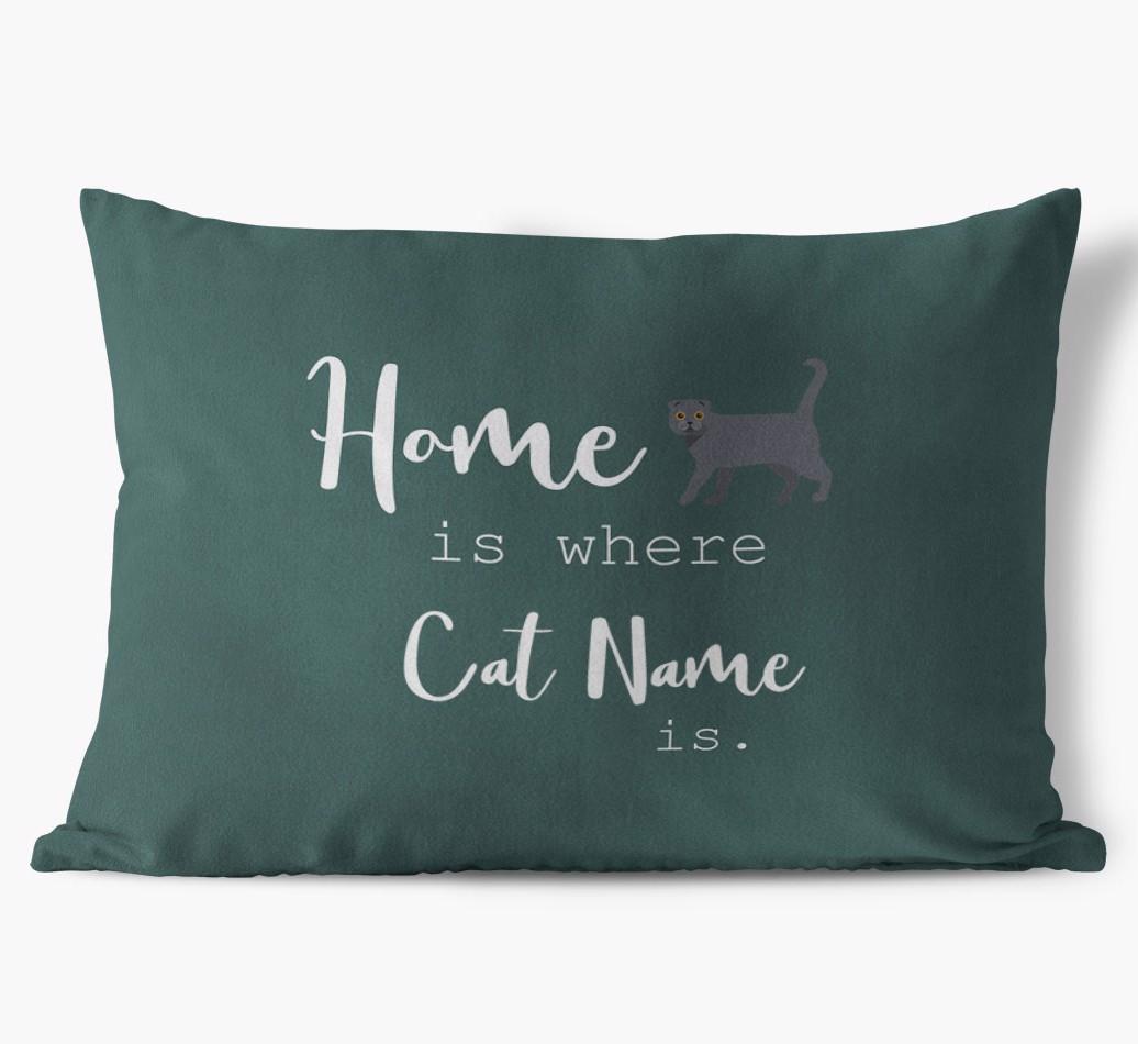 Home Is Where... : Personalized {breedCommonName} Soft Touch Pillow