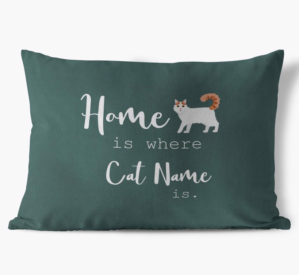 Home Is Where... : Personalized {breedCommonName} Soft Touch Pillow