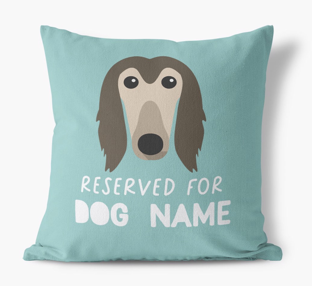 Reserved For: Personalised {breedFullName} Canvas Cushion
