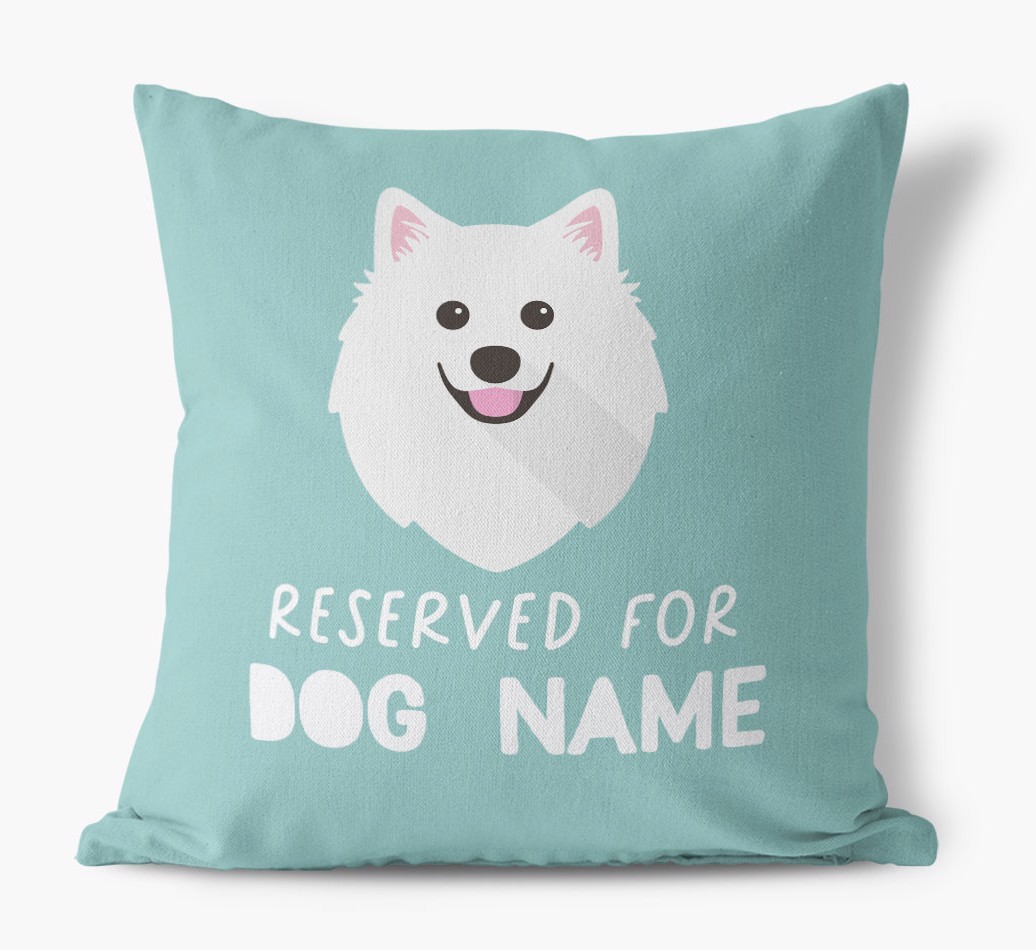 Reserved For: Personalised {breedFullName} Canvas Cushion
